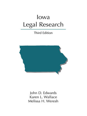 cover image of Iowa Legal Research